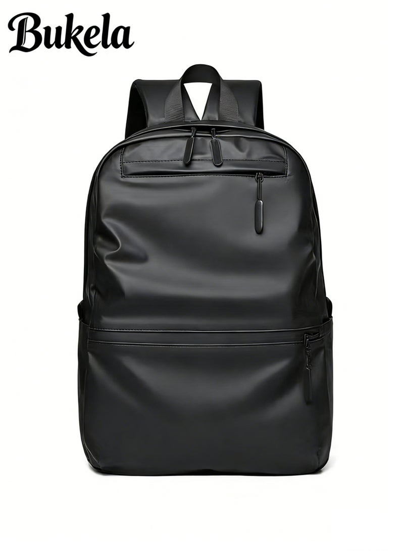 Bukela Laptop Backpack for Men or Women, Water Resistant Travel Bag Pack,Fashion Slim Durable College School Backpacks Fits 15.6 Inch Laptop Business Travel Anti Theft Bookbag Gift(Black) - Image 1